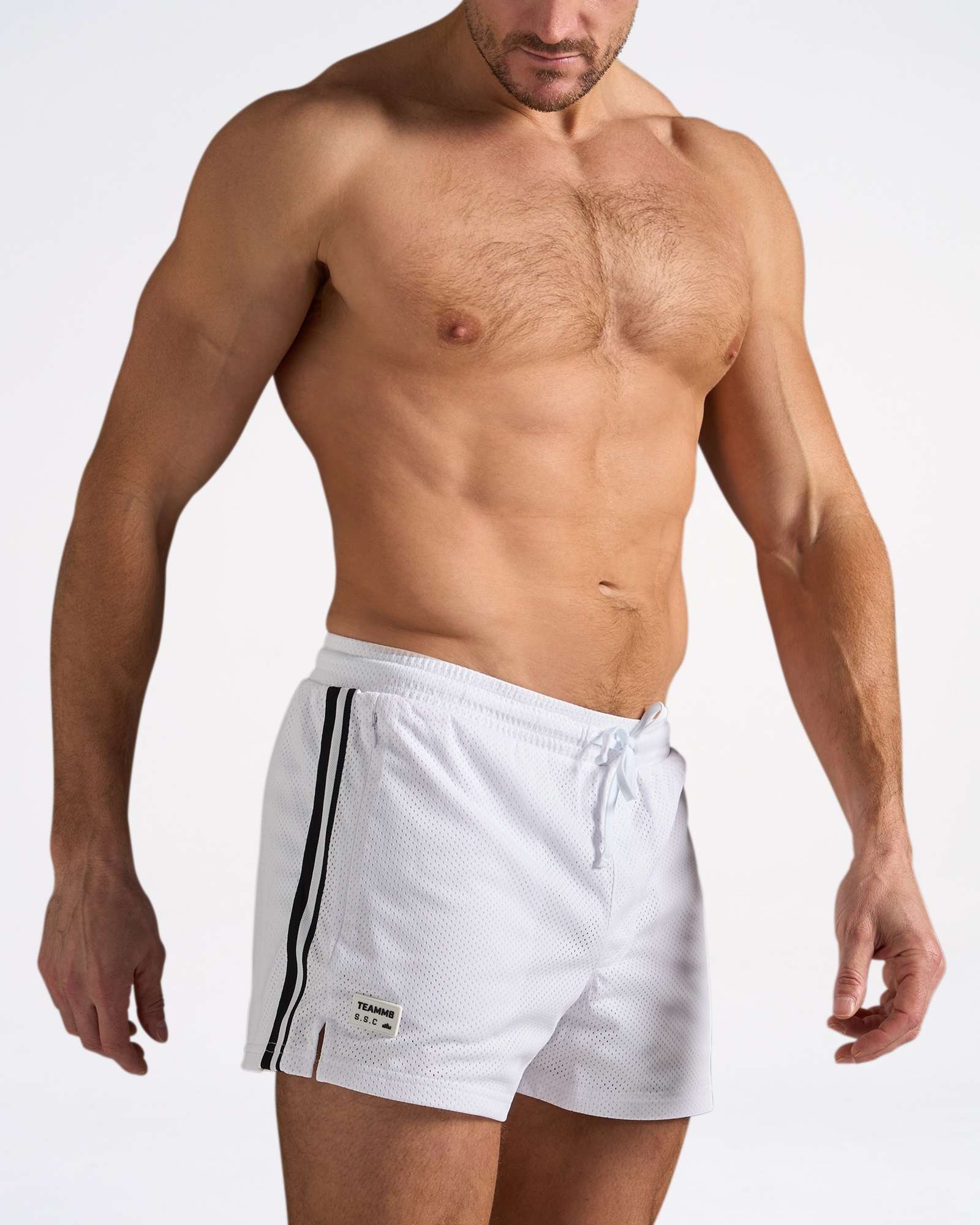 S.S.C. Fraternity Mesh 3" Short - White