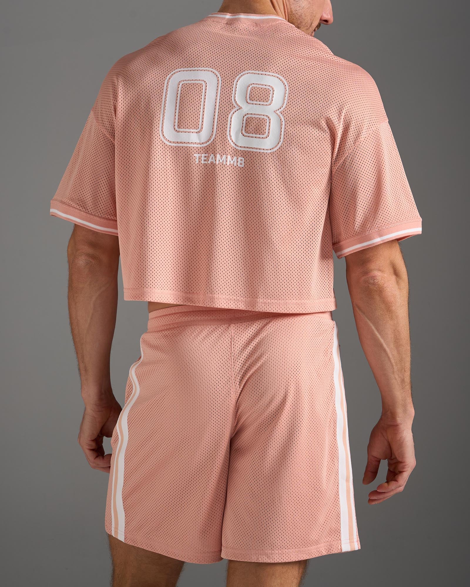 Camiseta Crop con mangas S.S.C. Fraternity - Rosa