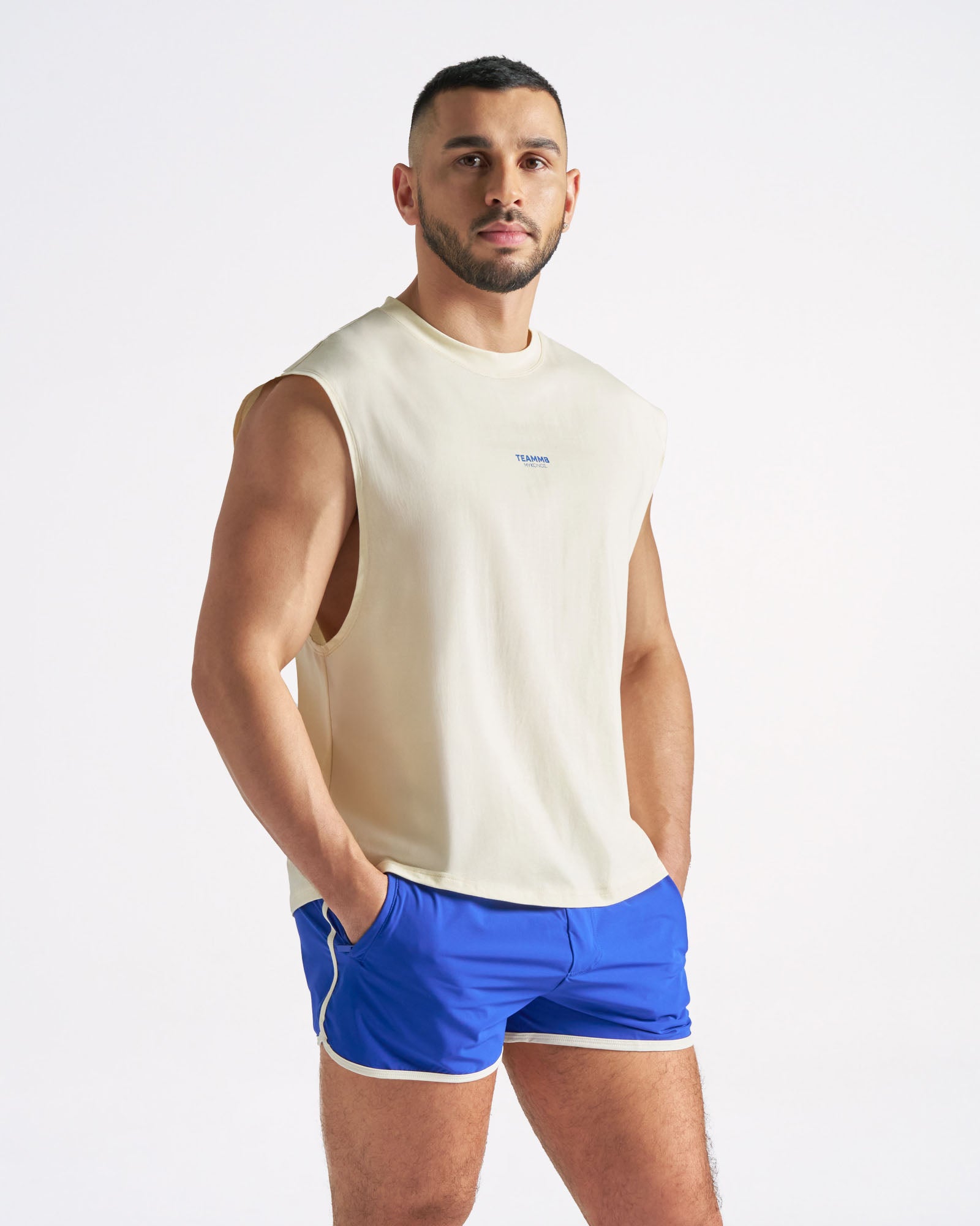 Mykonos Box Muscle Tank - Shell