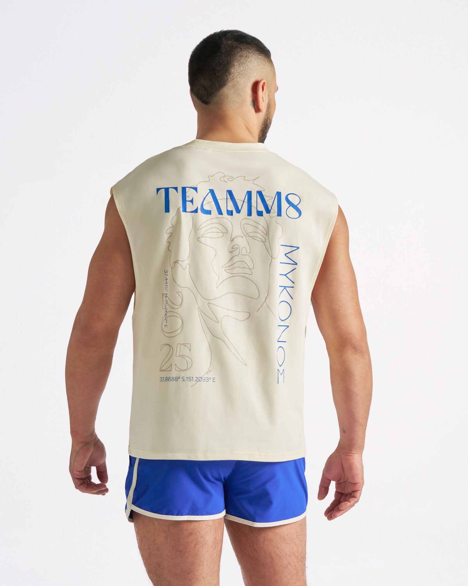 Mykonos Box Muscle Tank - Shell