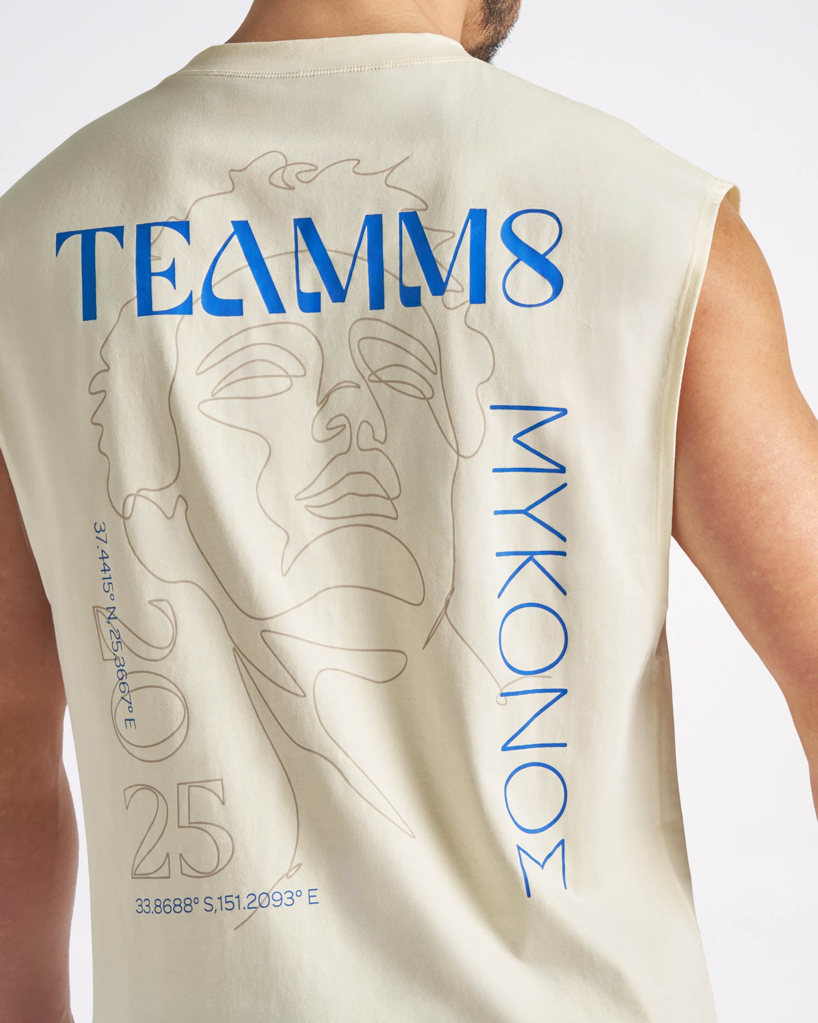 Mykonos Box Muscle Tank - Shell