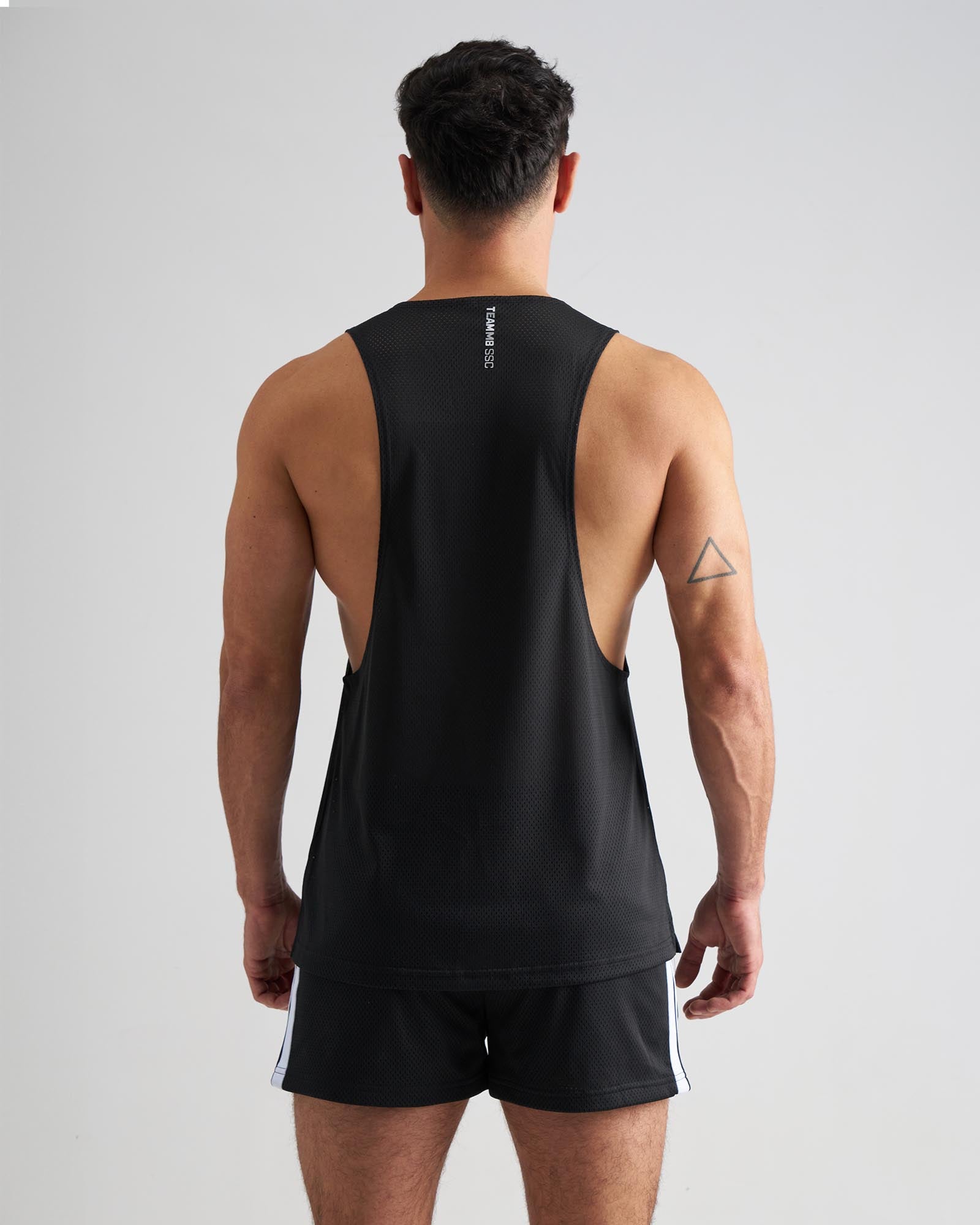 Camiseta de malla sin mangas TEAMM8 S.S.C. - Negro