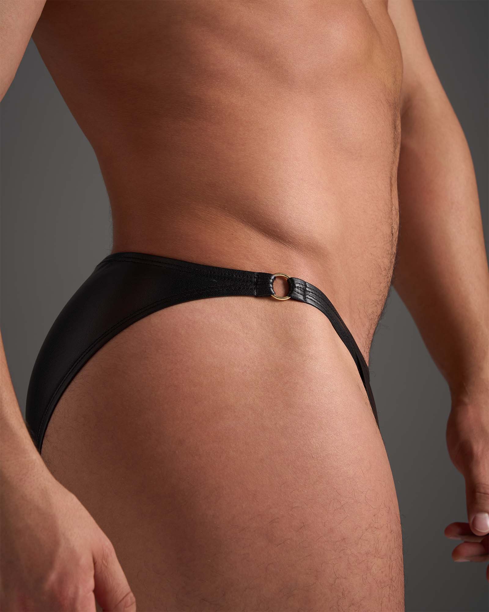 Flex Brief - Faux Leather Black