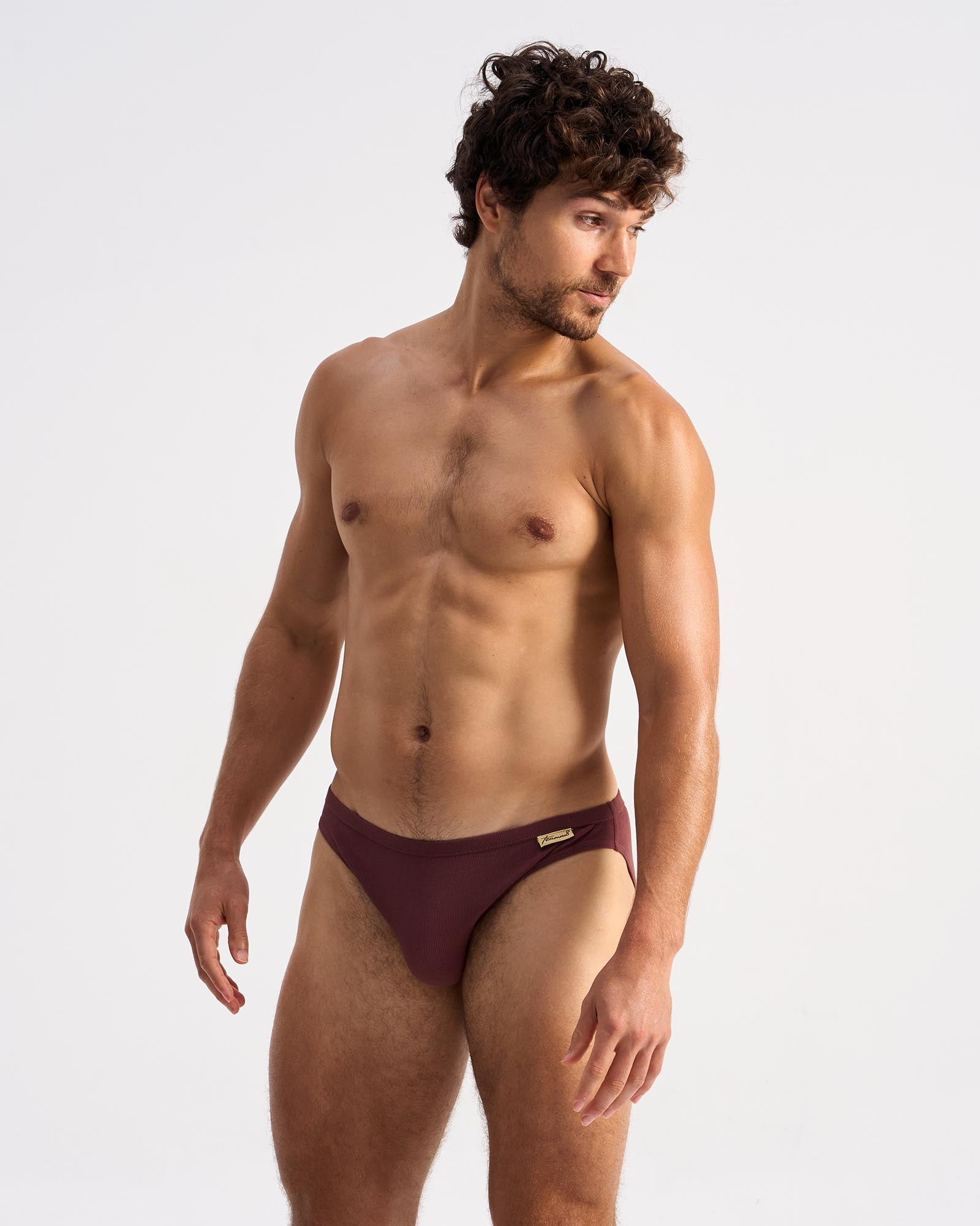 Retro Bikini Brief Mahogany Men's Underwear