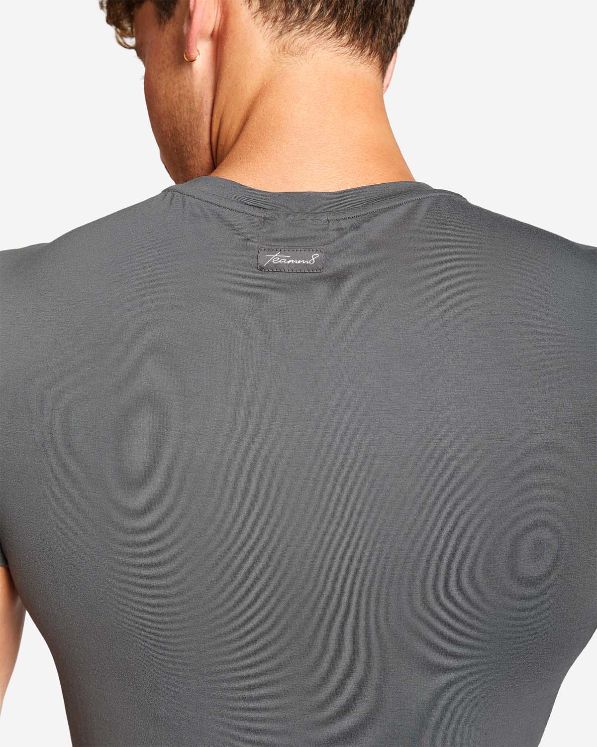 Body Bamboo Crop Tee - Gunmetal