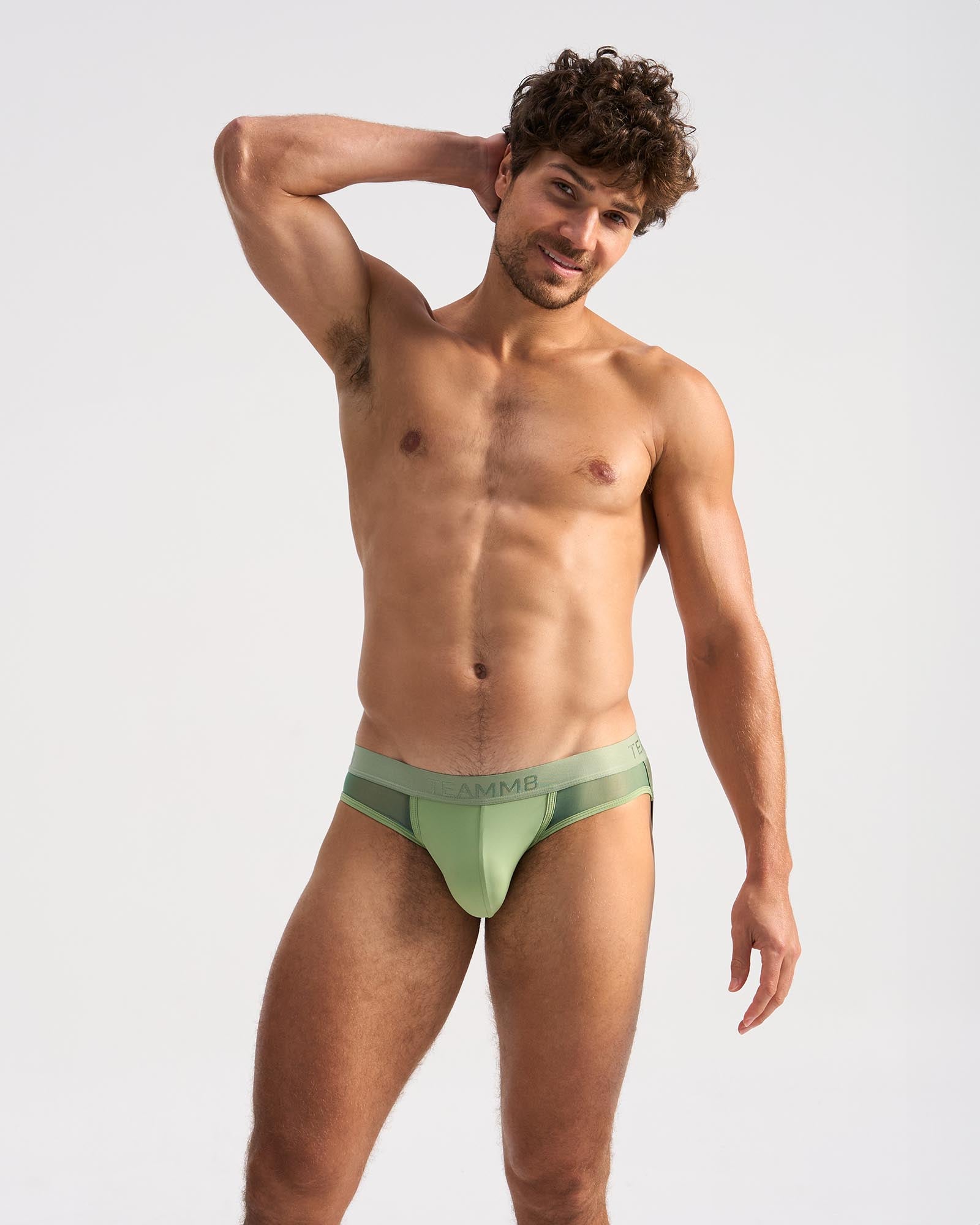 Score Sheer Slim Jockstrap - Sage
