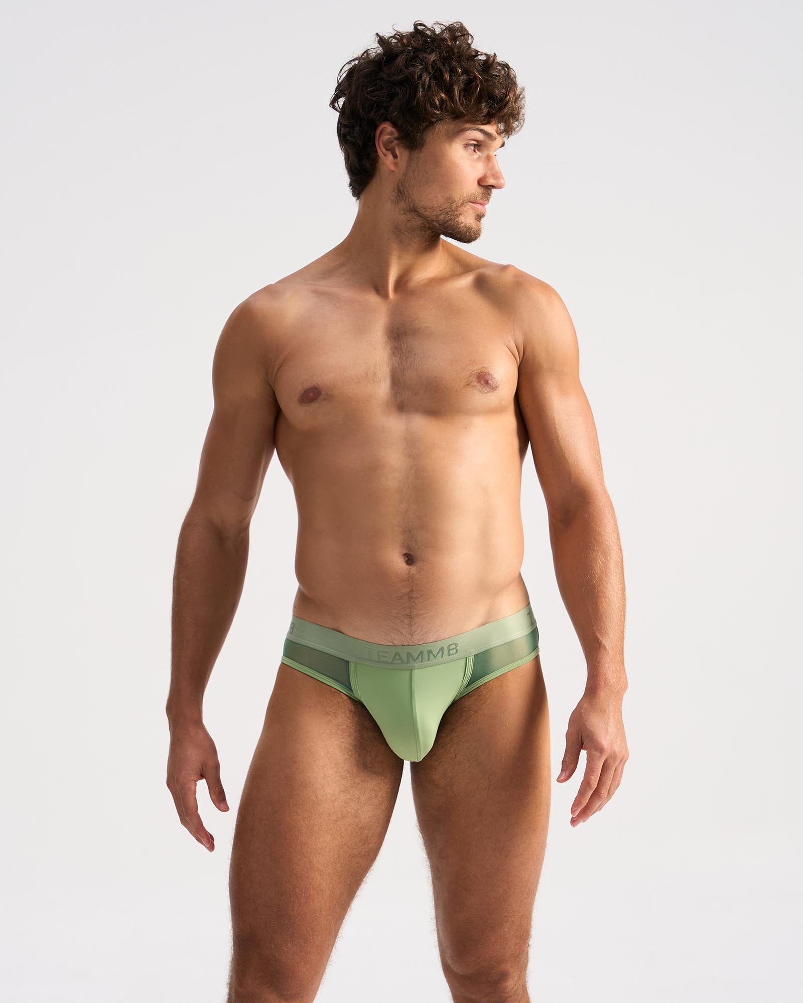 Score Sheer Slim Jockstrap - Sage