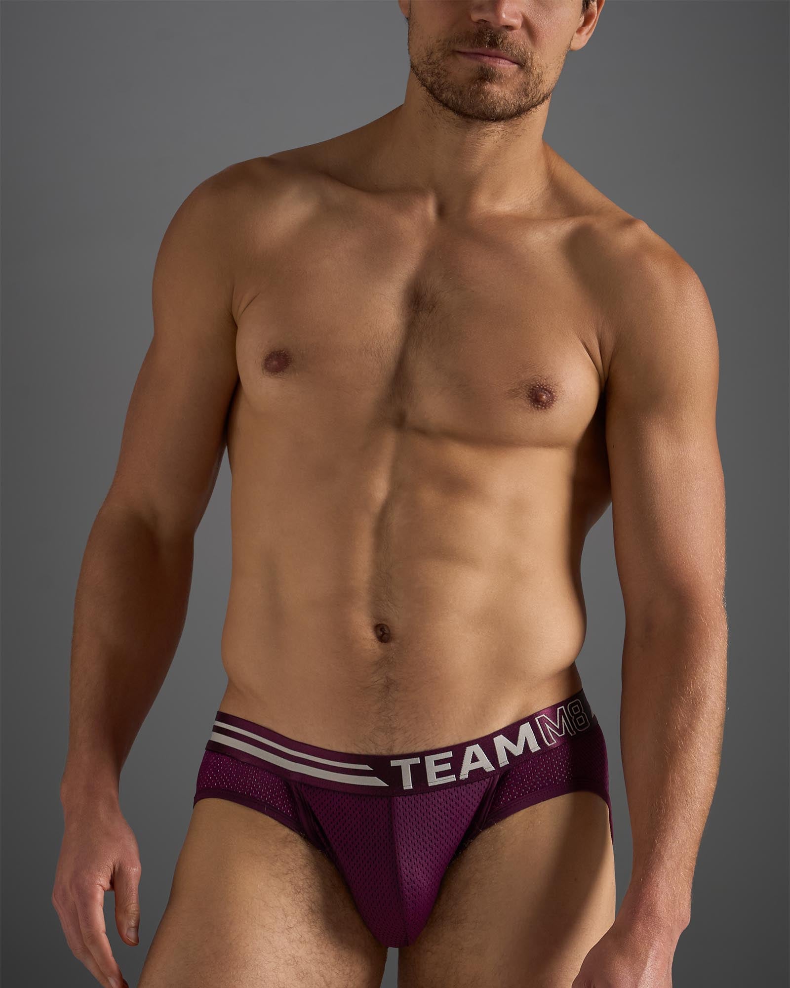 Racer Mesh Jockstrap - Eggplant