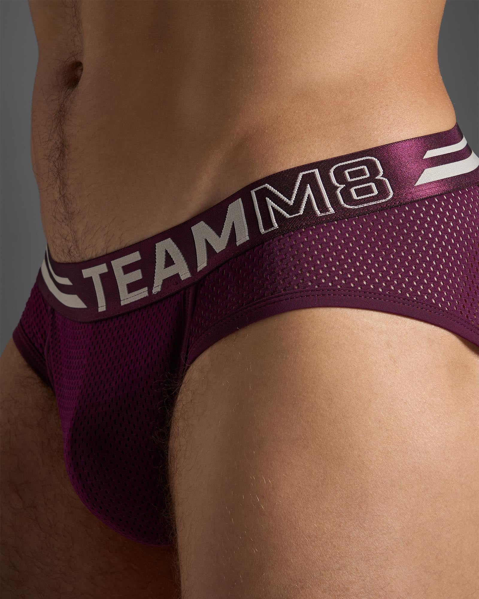 Racer Mesh Jockstrap - Eggplant