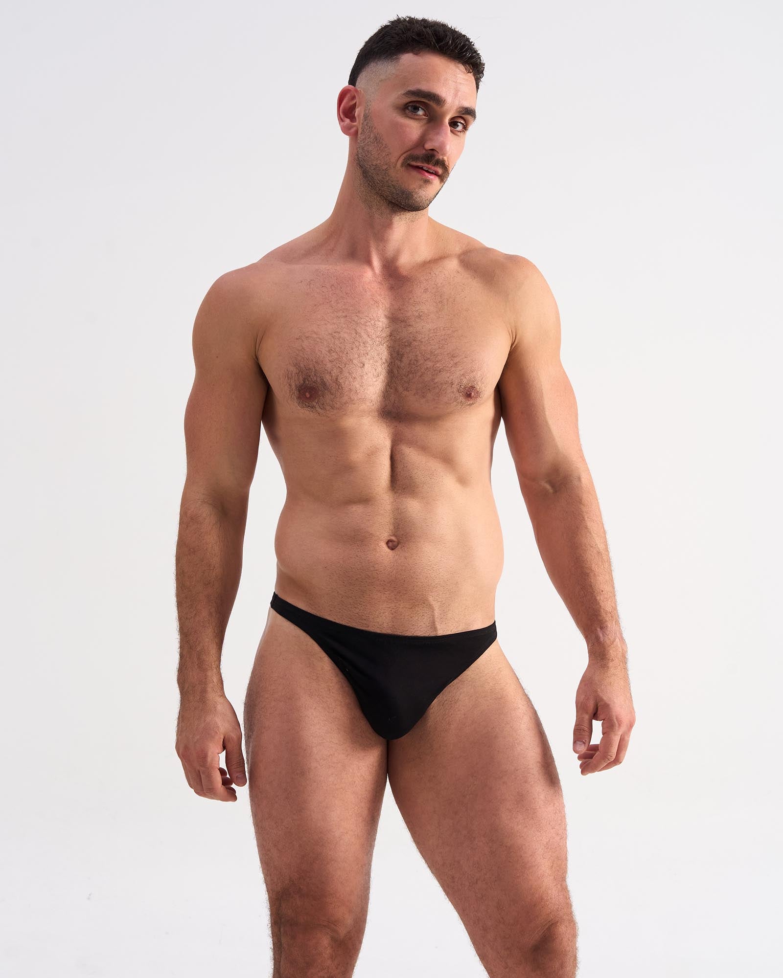 Flirt Cotton Thong - Black