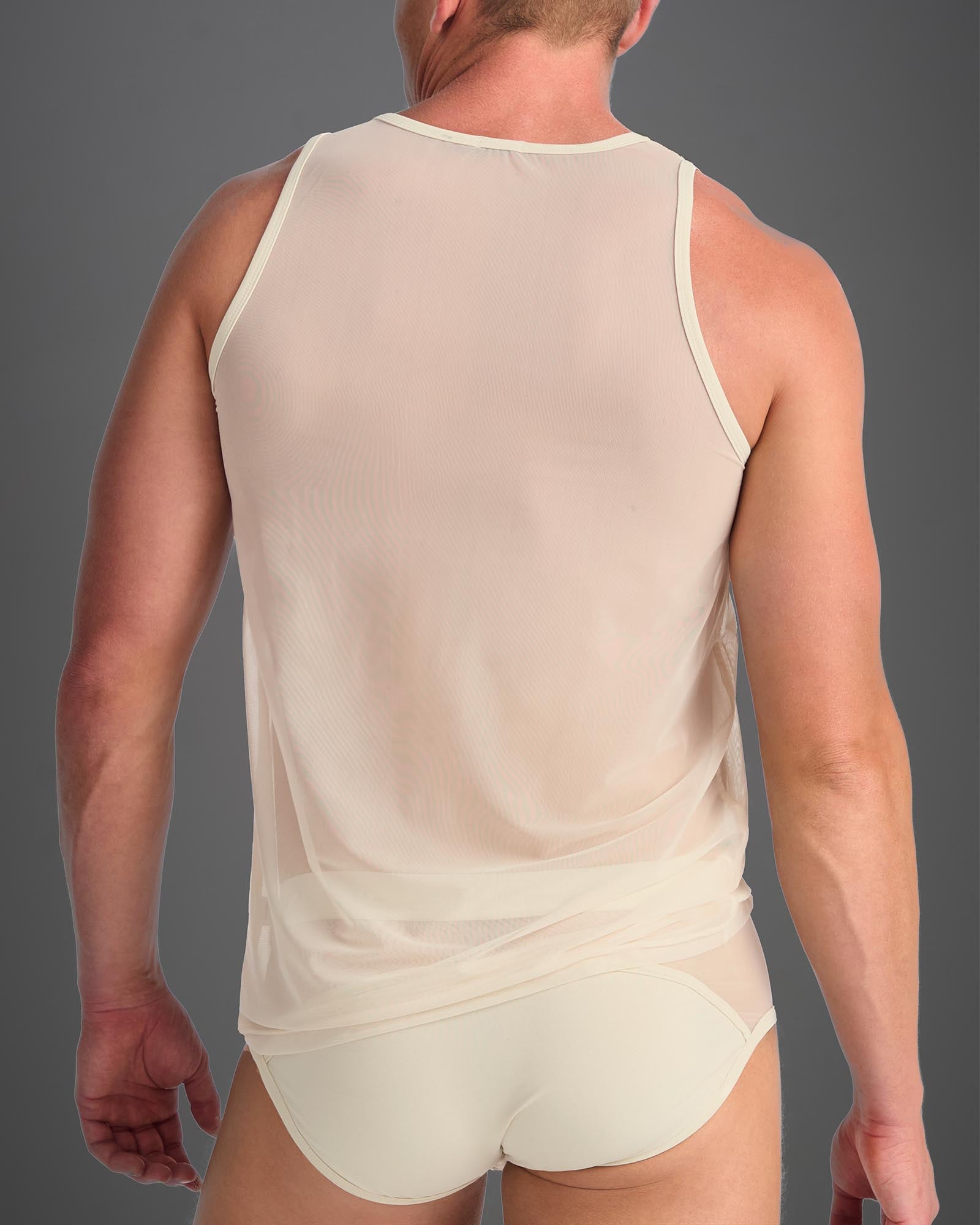 Camiseta sin mangas Score - Crema