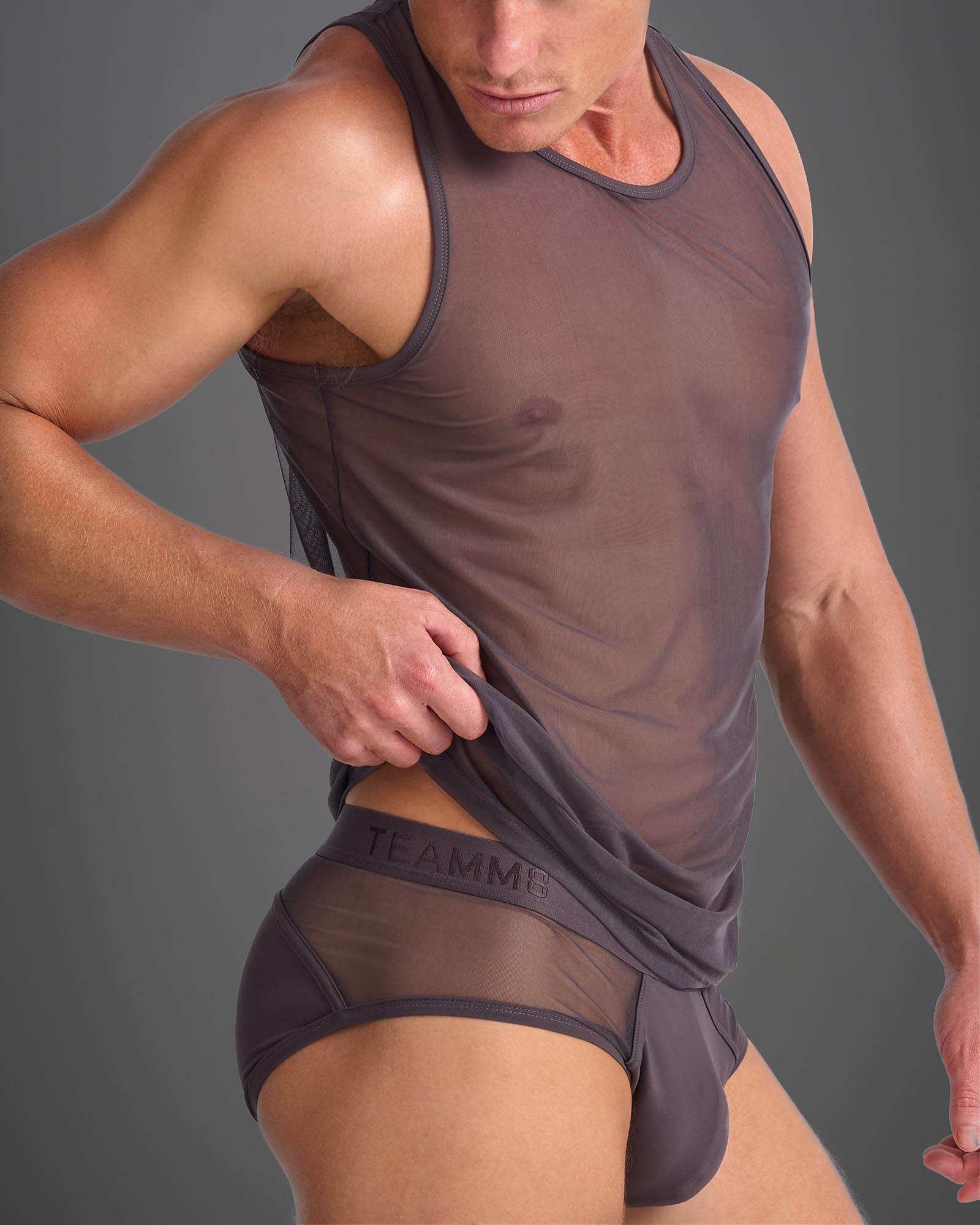 Camiseta sin mangas Score - Gris Oscuro