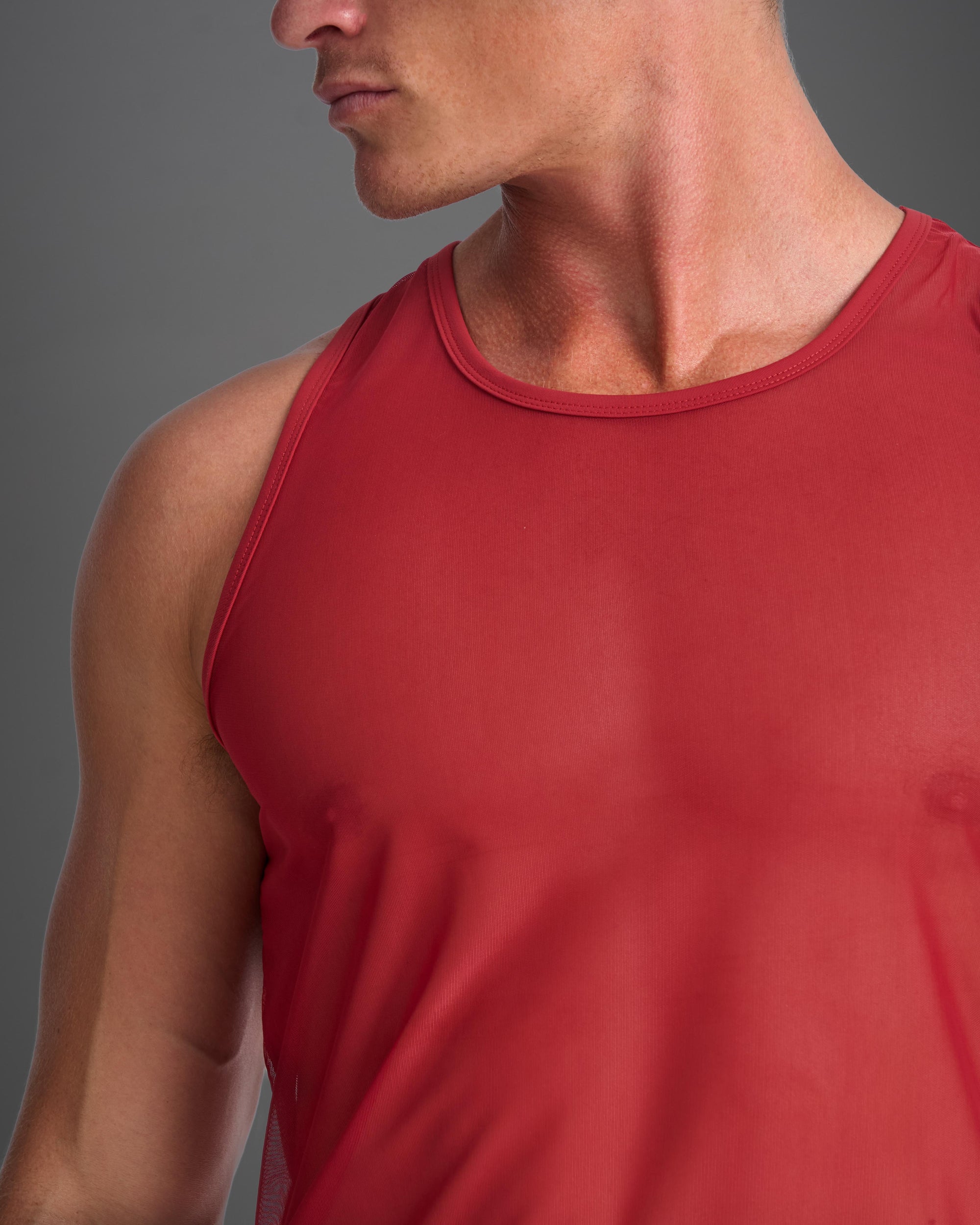Camiseta sin mangas Score - Rojo Carmesí