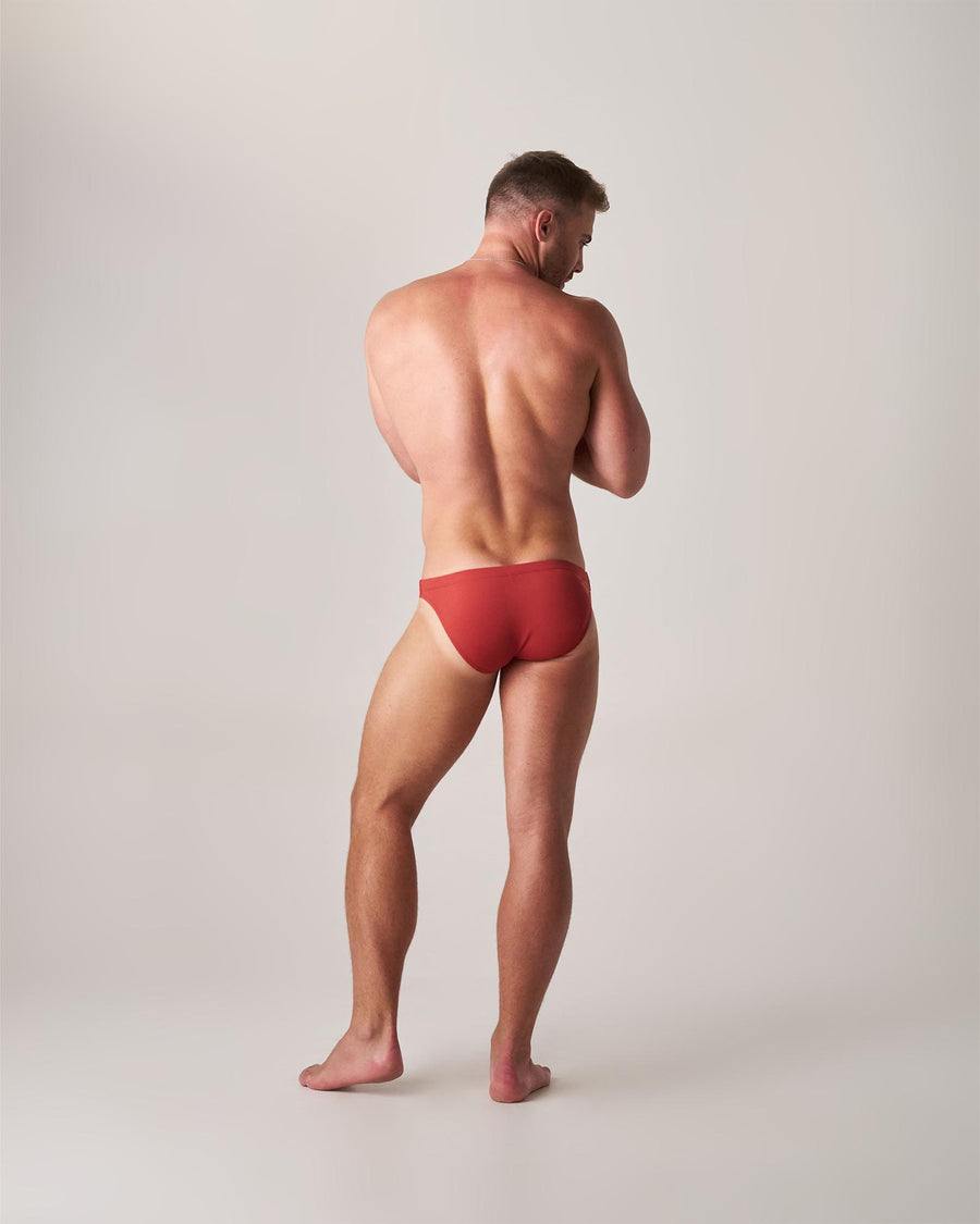 Statement Bikini Swim Brief - Terracotta