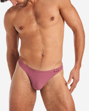 Front shot of Eclipse Thong in cranberry color