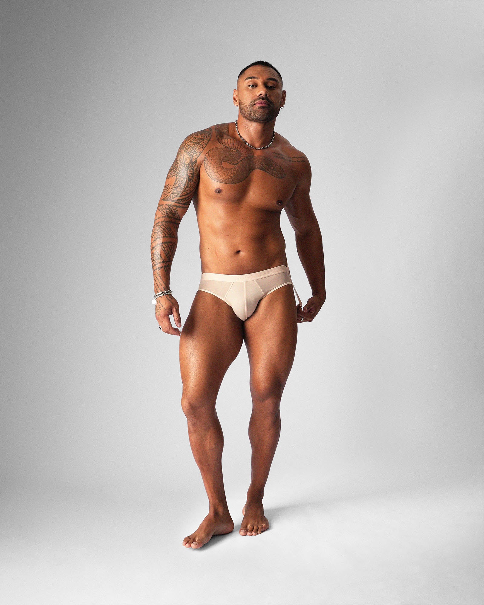 Allure Sheer Jockstrap - Husk