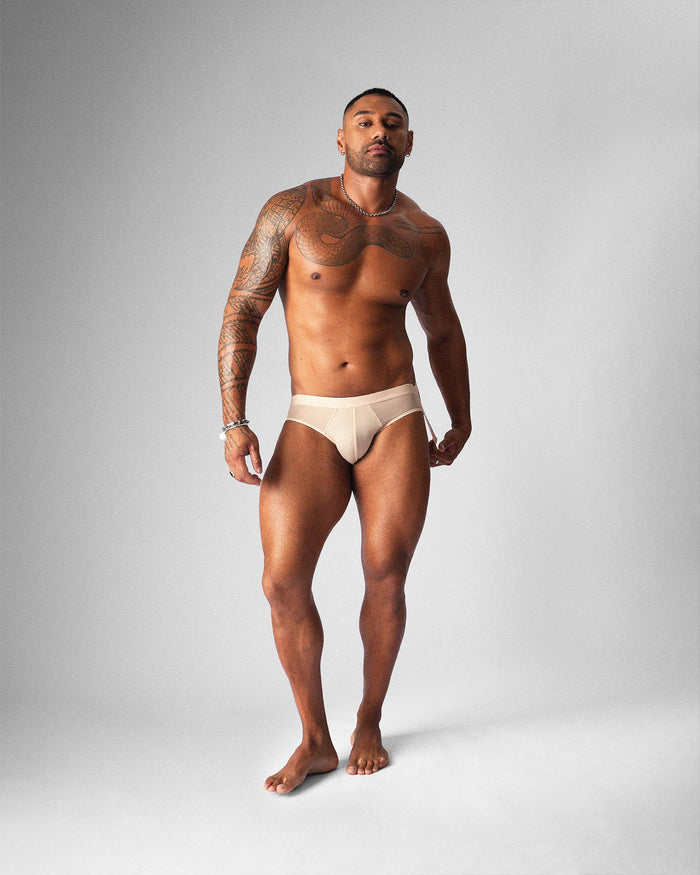 Allure Sheer Jockstrap - Husk