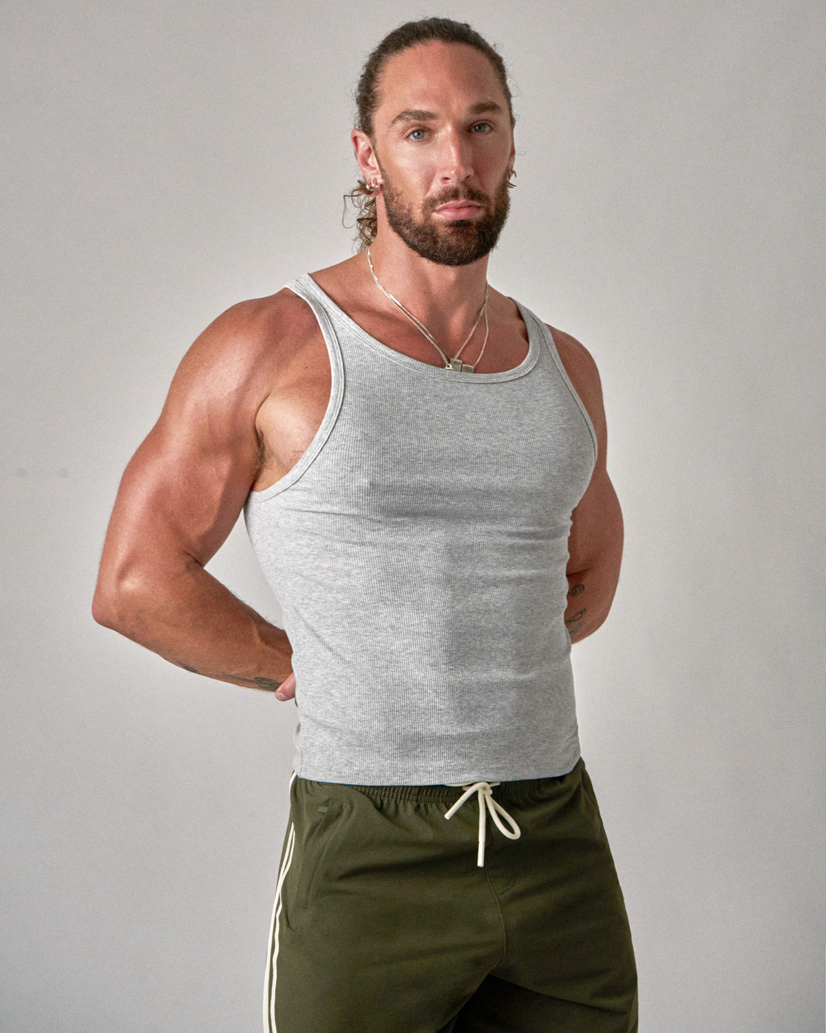 Cotton Classic Tank - Grey Marle