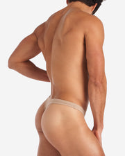 Back shot of Eclipse Thong in tan color