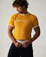 M.V.P. Retro Cropped Tee - Marigold
