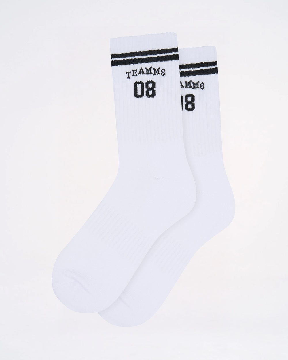 Est. 08 Crew Socks - White|Black