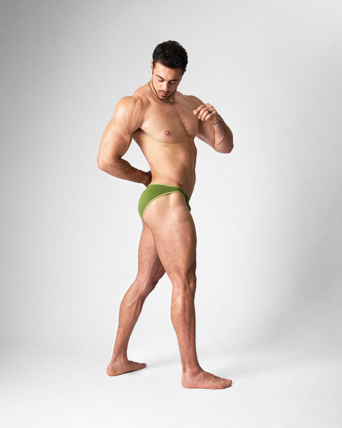 Flaunt Bikini Brief - Eucalyptus