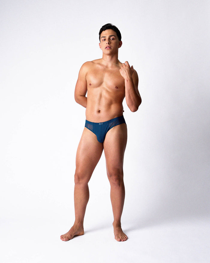 Romeo Sheer Bikini Brief - Abyss