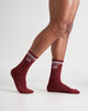 Est. 08 Crew Socks - Red|White