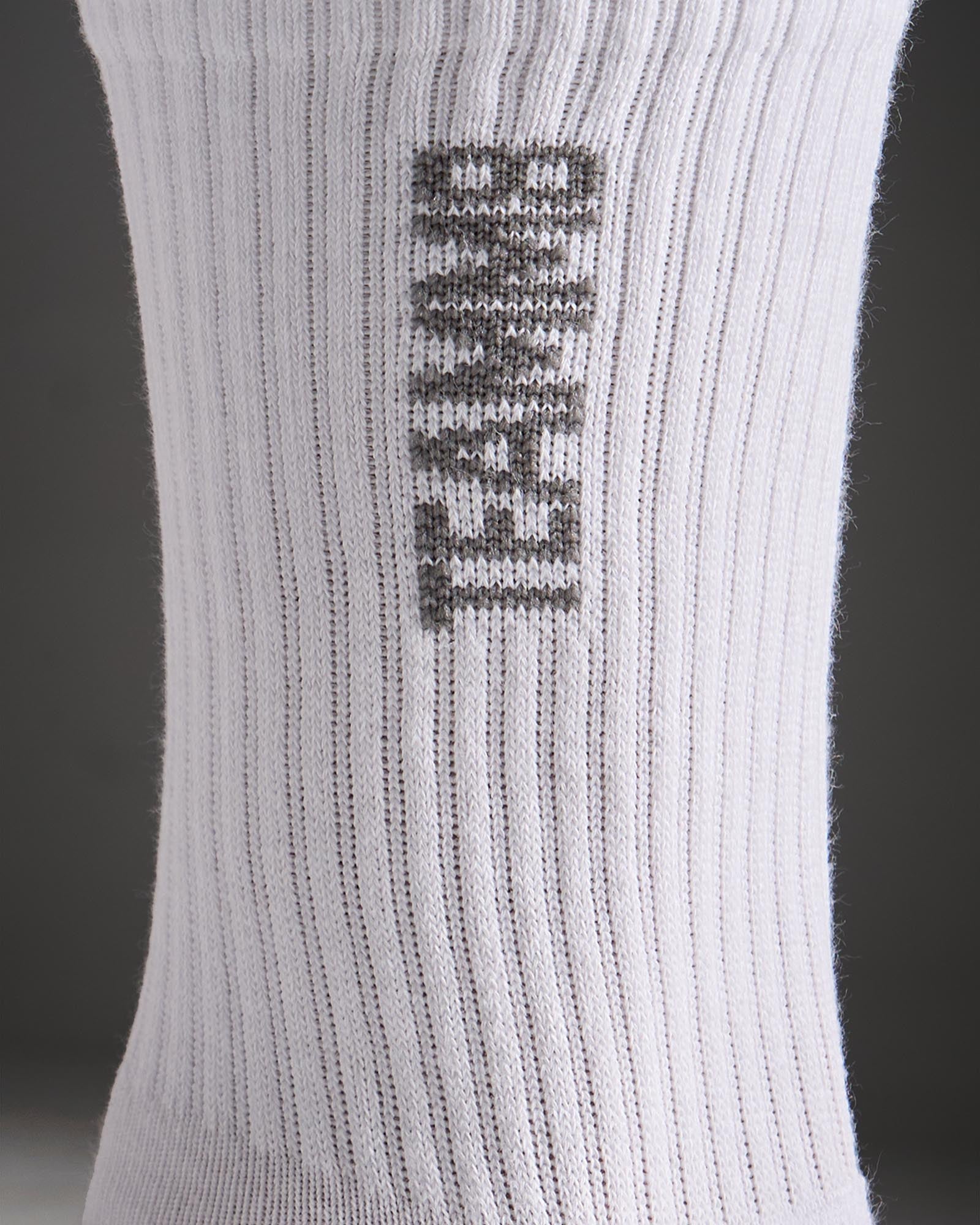 TEAMM8 Crew Socks - White|Grey