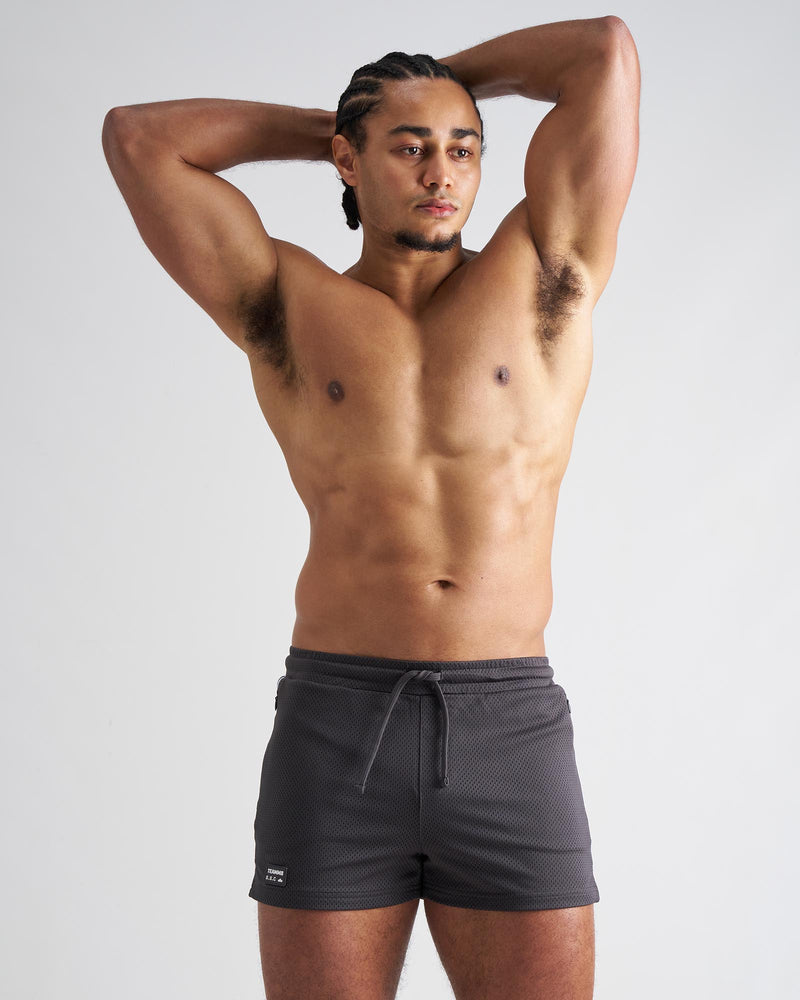 S.S.C. Fraternity Mesh 3" Short - Gunmetal