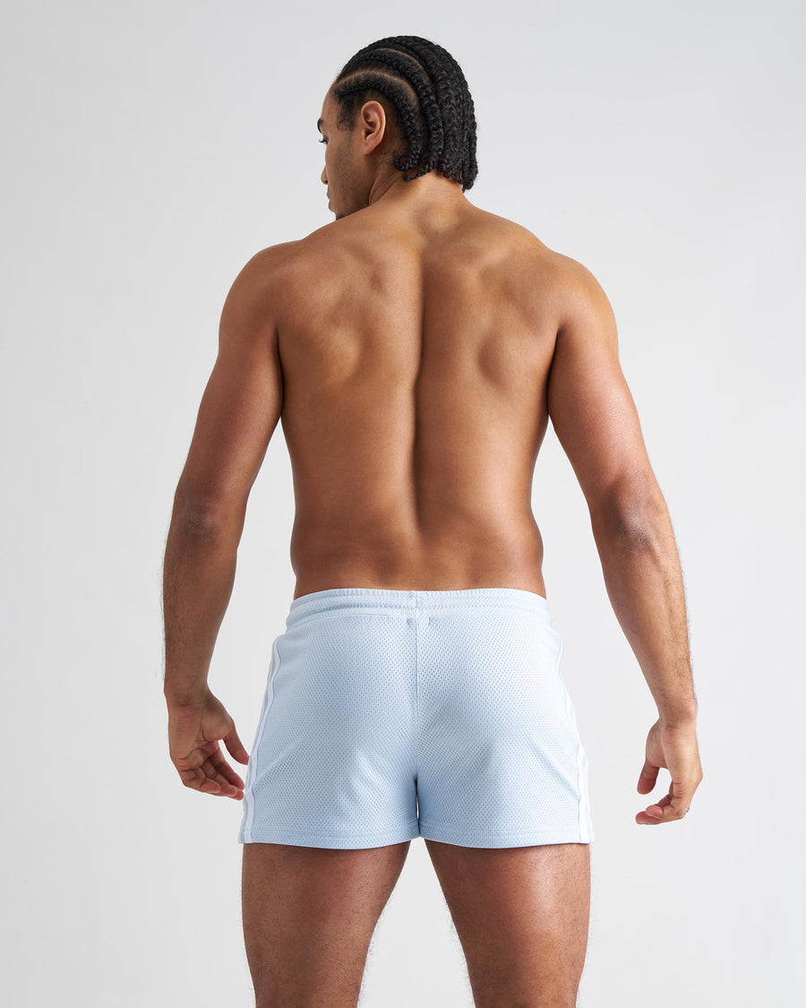 S.S.C. Fraternity Mesh 3" Short - Light Blue