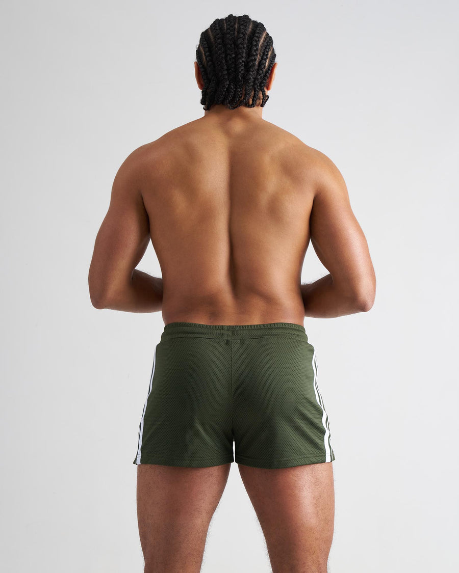 S.S.C. Fraternity Mesh 3" Short - Forest Green