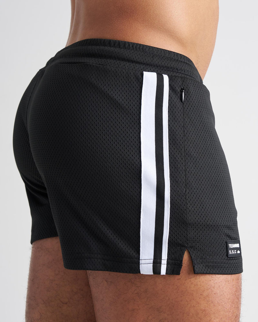 S.S.C. Fraternity Mesh 3" Short - Black