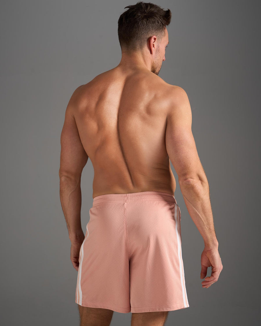 Shorts de malla S.S.C. Fraternity de 6" - Rosa