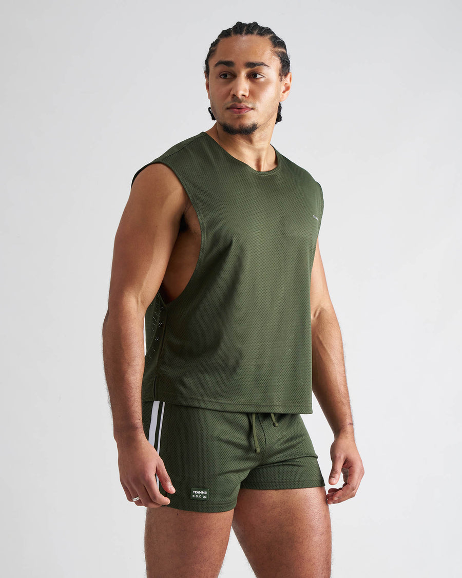 S.S.C. Mesh Muscle Tank - Forest Green