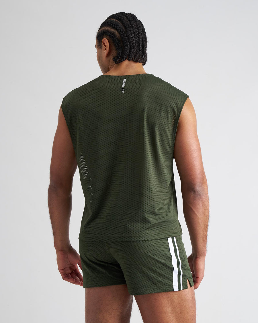 S.S.C. Mesh Muscle Tank - Forest Green