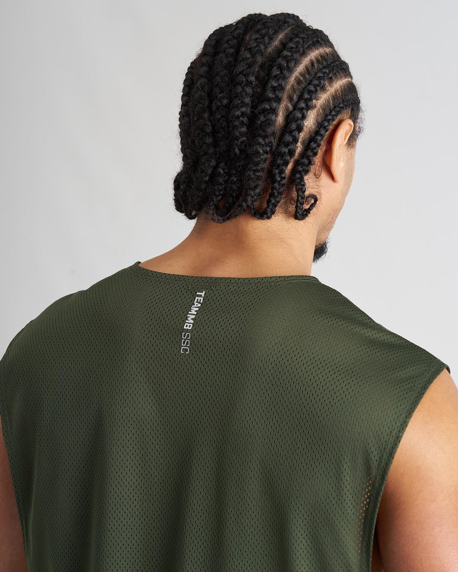 S.S.C. Mesh Muscle Tank - Forest Green