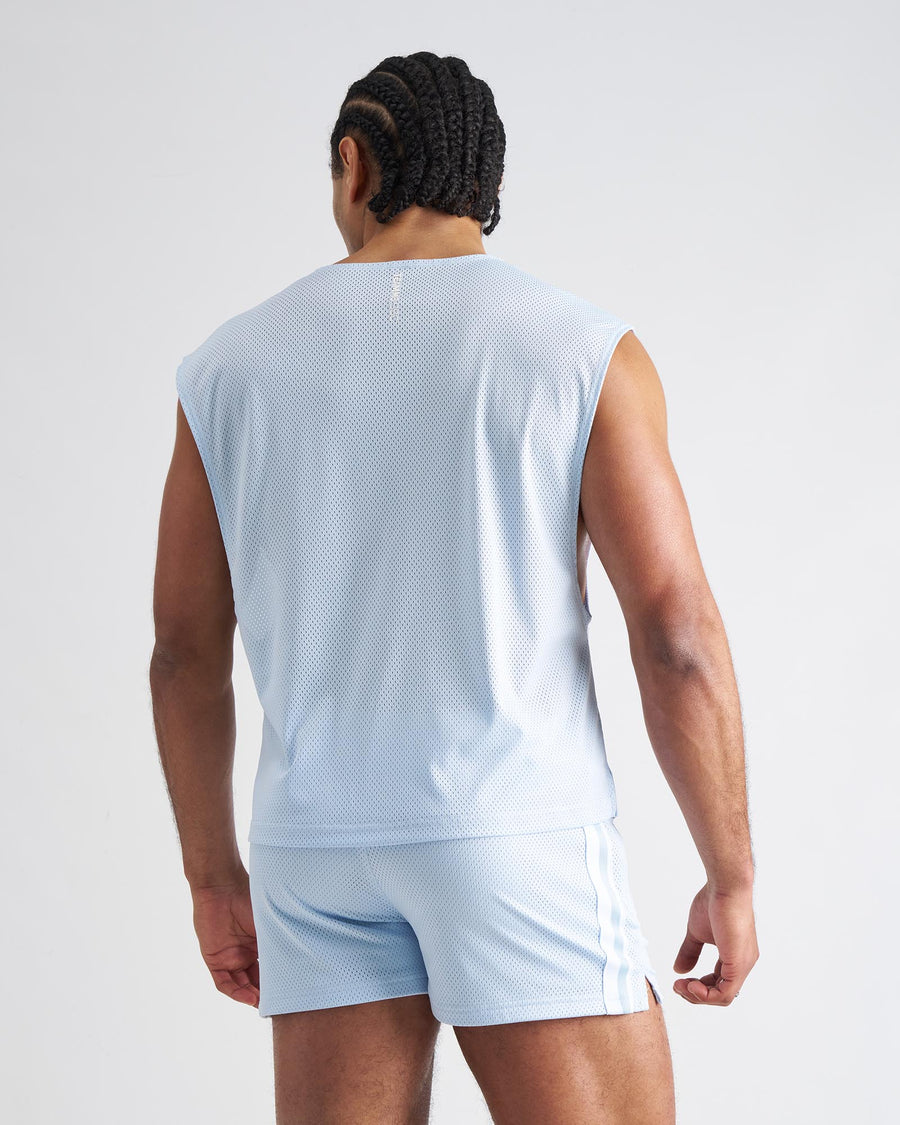 S.S.C. Mesh Muscle Tank - Light Blue