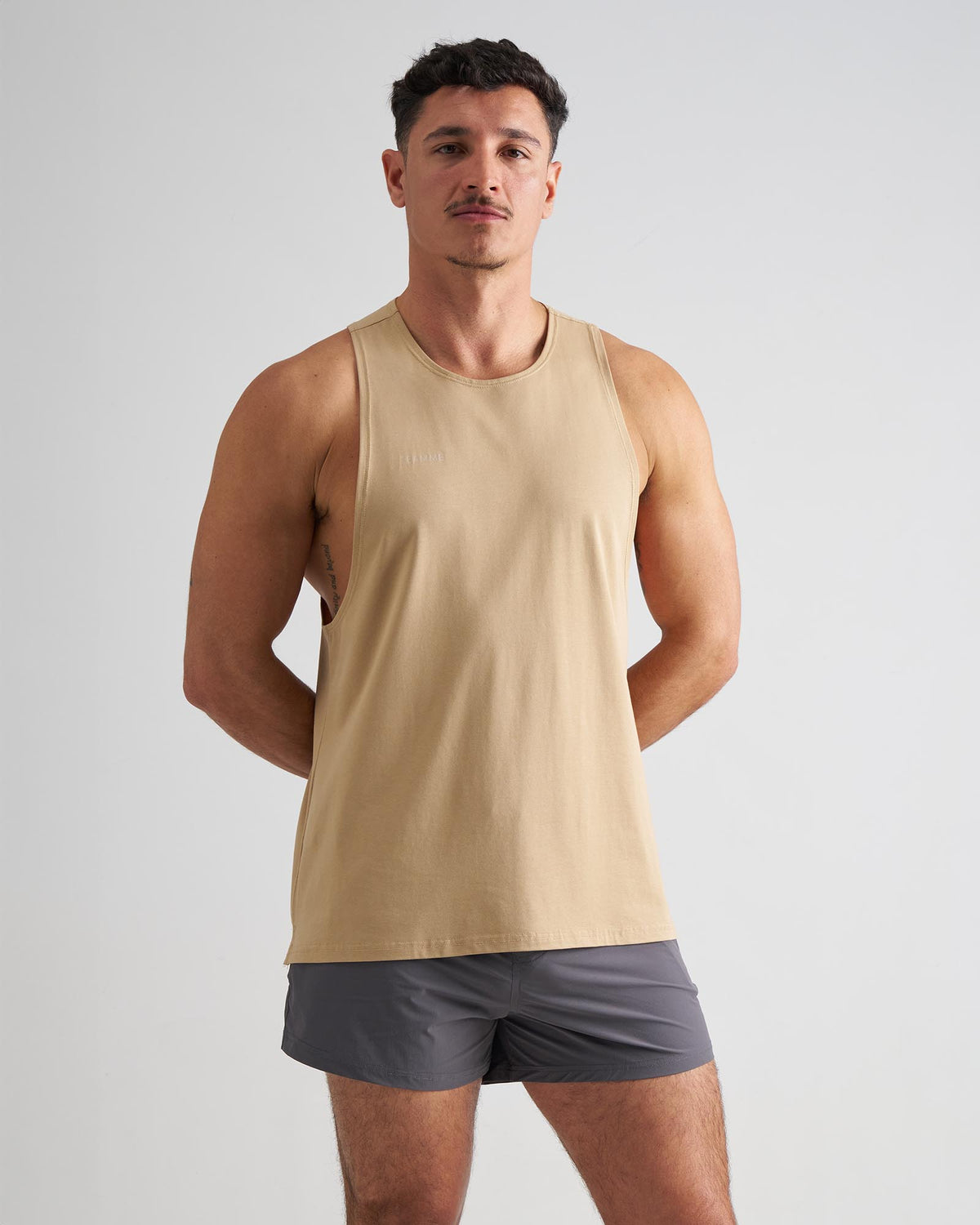 Pulse Tank - Tan | Men's Tank Tops | TEAMM8 – TEAMM8 Australia