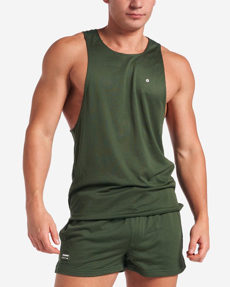 TEAMM8 S.S.C. Mesh Tank - Forest Green