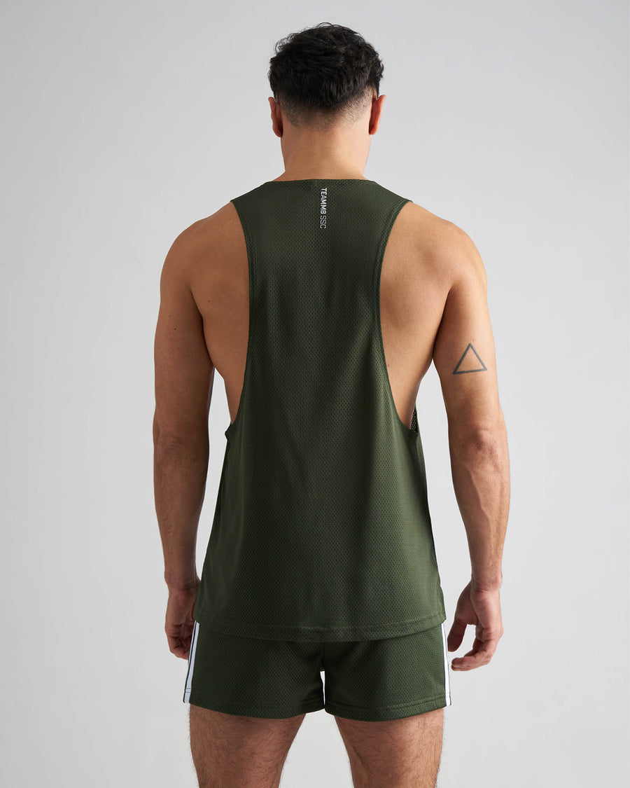 S.S.C. Mesh Tank - Forest Green