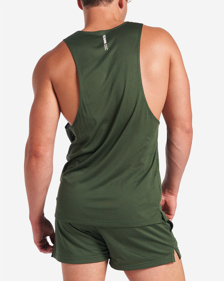TEAMM8 S.S.C. Mesh Tank - Forest Green