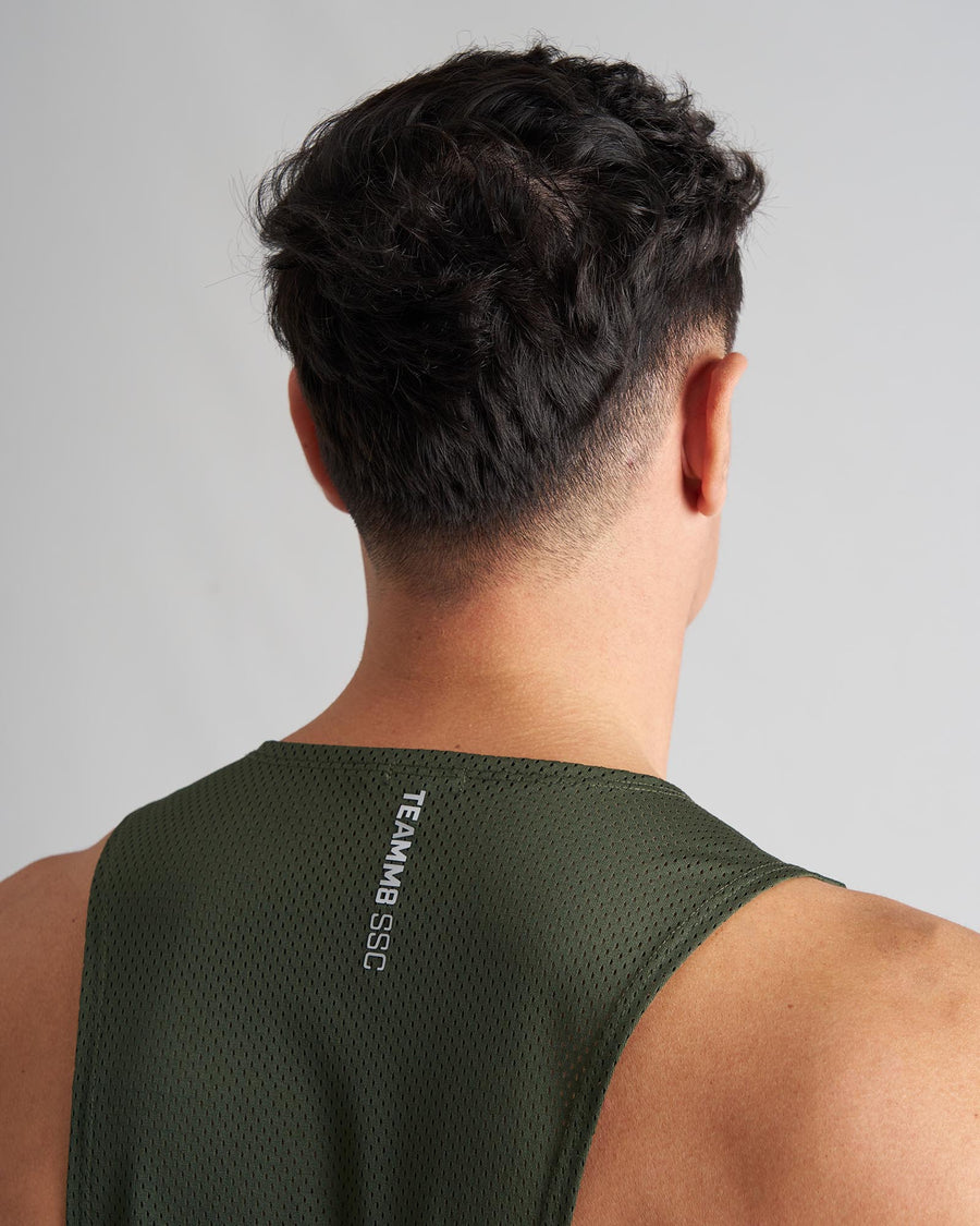 S.S.C. Mesh Tank - Forest Green