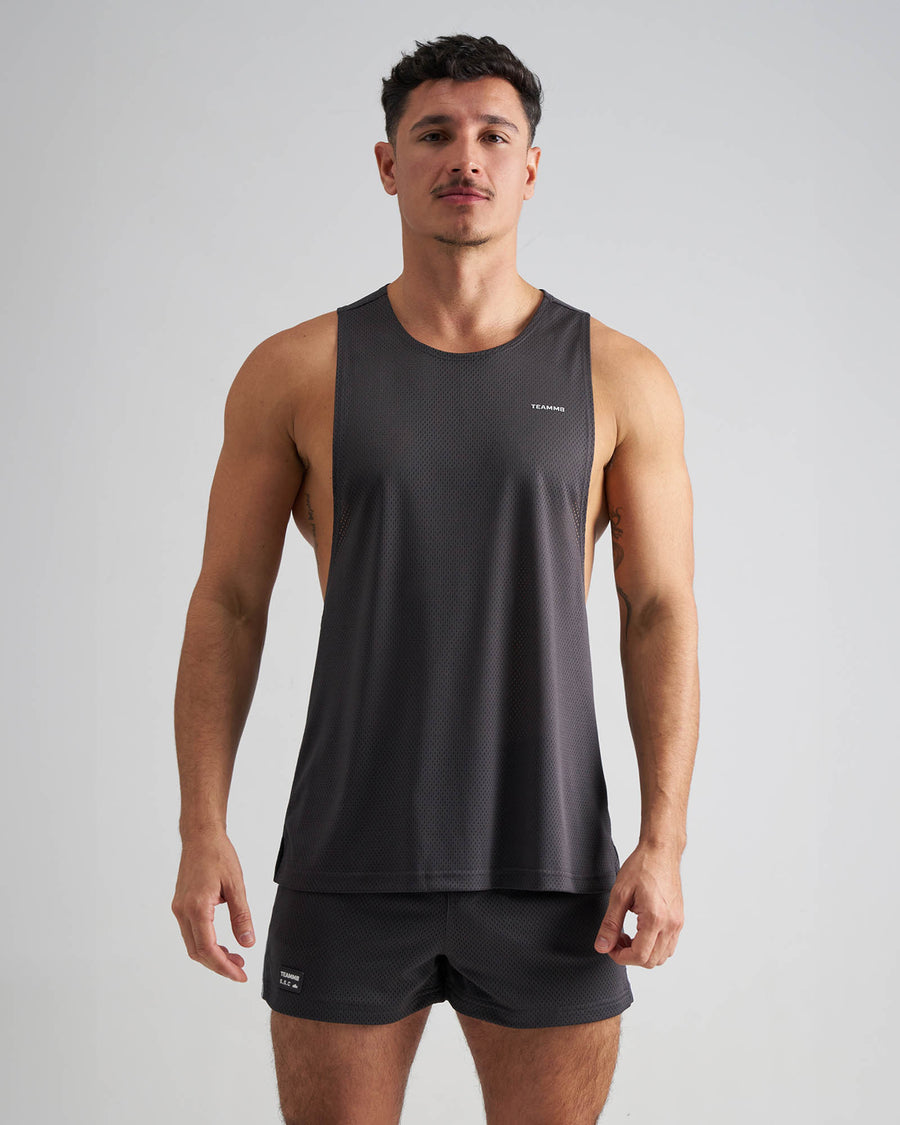 S.S.C. Mesh Tank - Gunmetal
