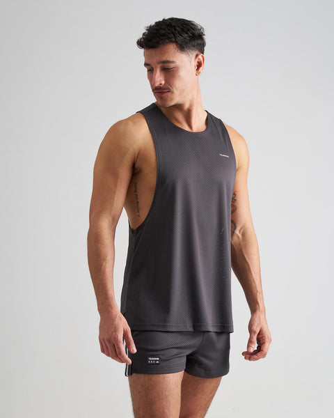 S.S.C. Mesh Tank - Gunmetal | Men's Tank Tops | TEAMM8.com