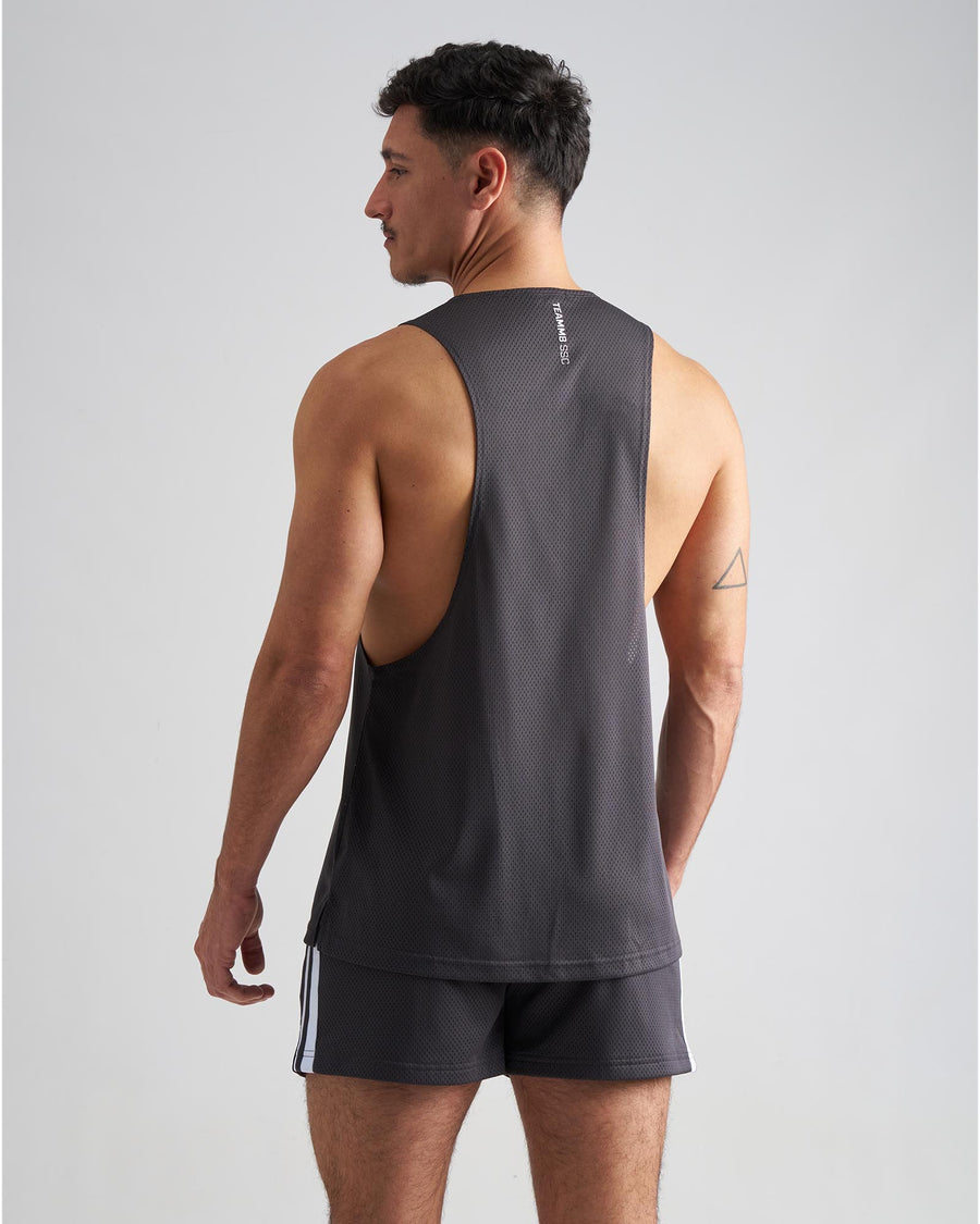 S.S.C. Mesh Tank - Gunmetal