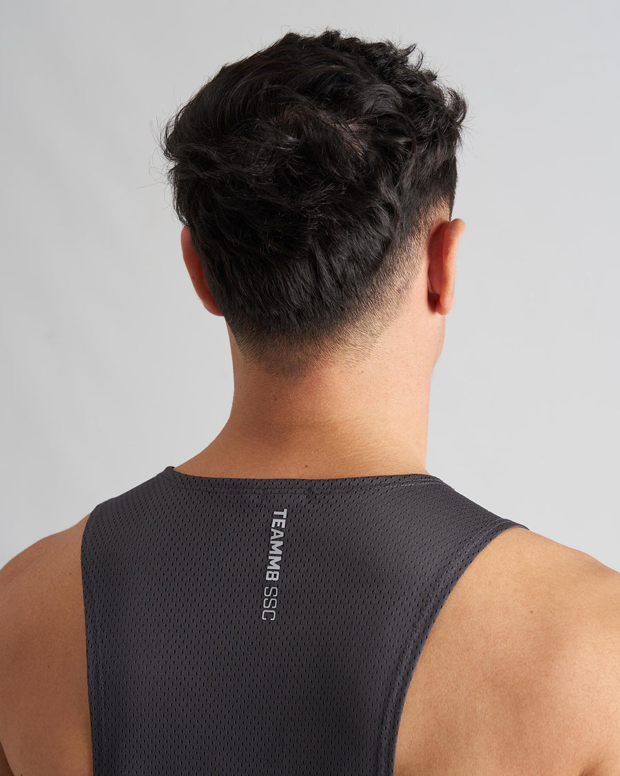 S.S.C. Mesh Tank - Gunmetal