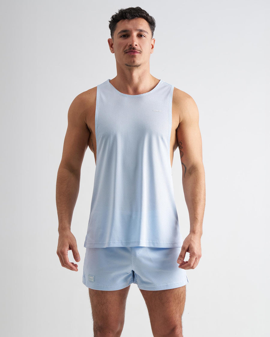 S.S.C. Mesh Tank - Light Blue
