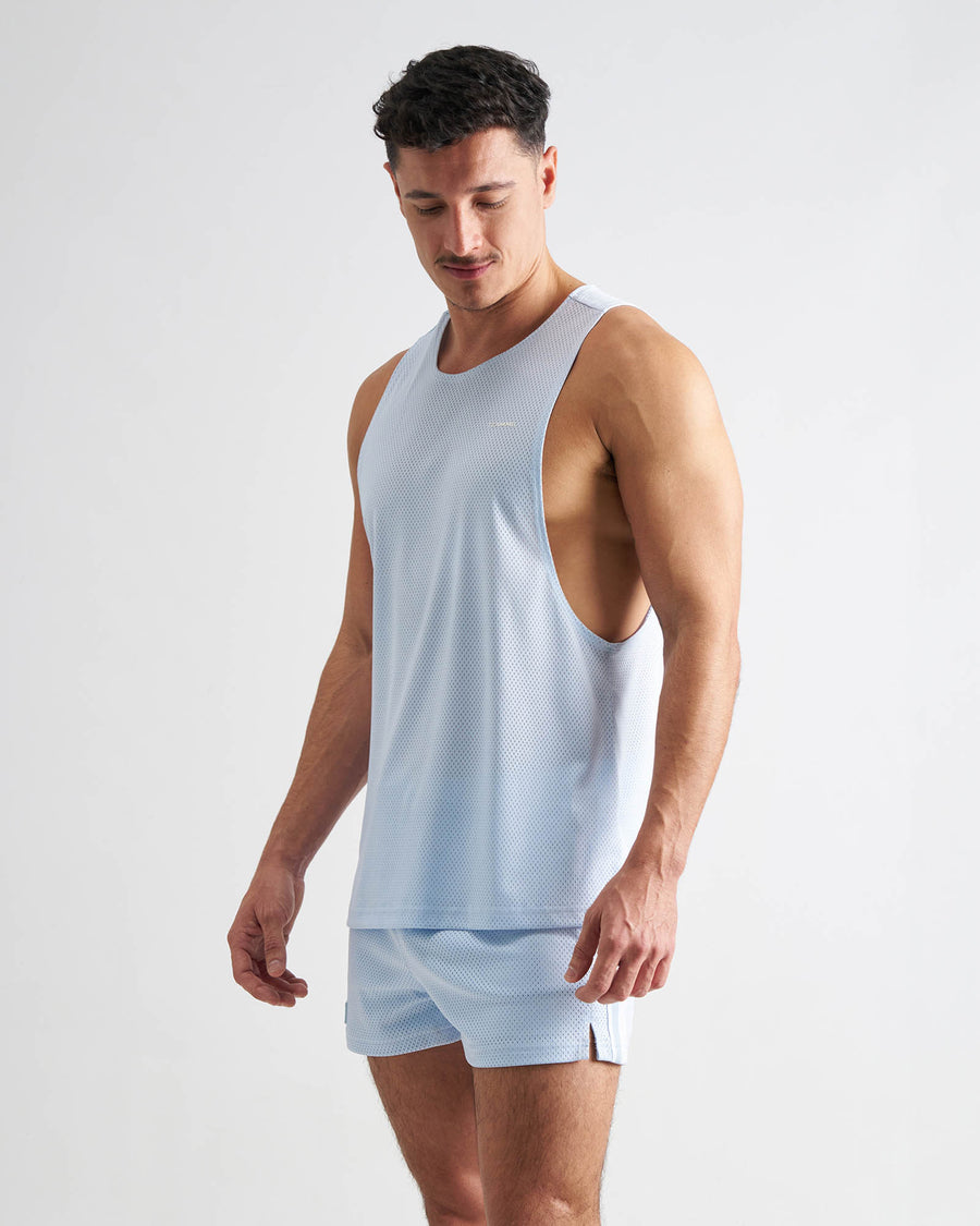 S.S.C. Mesh Tank - Light Blue