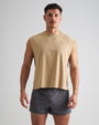 Strike Box Muscle Tank - Tan
